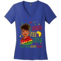 Juneteenth Free Ish Since 1865 African Black Freedom Gift Women's V-Neck T-Shirt