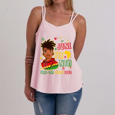 Juneteenth Free Ish Since 1865 African Black Freedom Gift Women's Strappy Tank