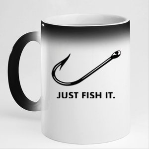 Just Fish It 11oz Black Color Changing Mug