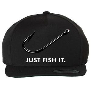 Just Fish It Wool Snapback Cap