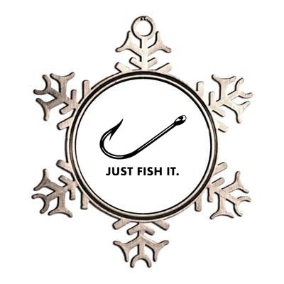 Just Fish It Metallic Star Ornament