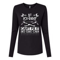 Johnny Fix It Funny Birthday Personalized Name Dad Gift Idea Womens Cotton Relaxed Long Sleeve T-Shirt