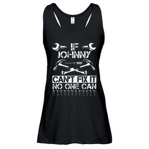 Johnny Fix It Funny Birthday Personalized Name Dad Gift Idea Ladies Essential Flowy Tank