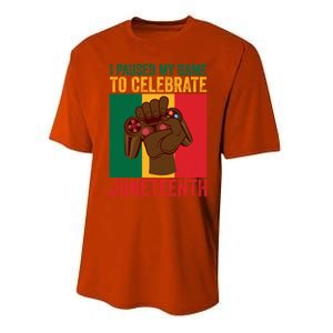 Juneteenth Freedom Independence African American Video Game Gift Performance Sprint T-Shirt