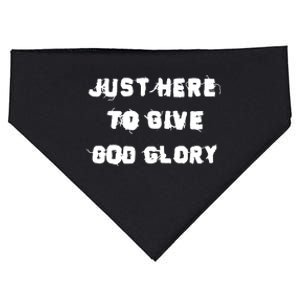 Justin Fields Just Here To Give God Glory USA-Made Doggie Bandana