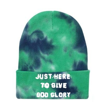 Justin Fields Just Here To Give God Glory Tie Dye 12in Knit Beanie