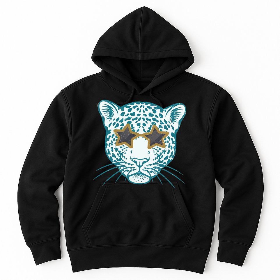 Football Jags Leopard Star Hoodie