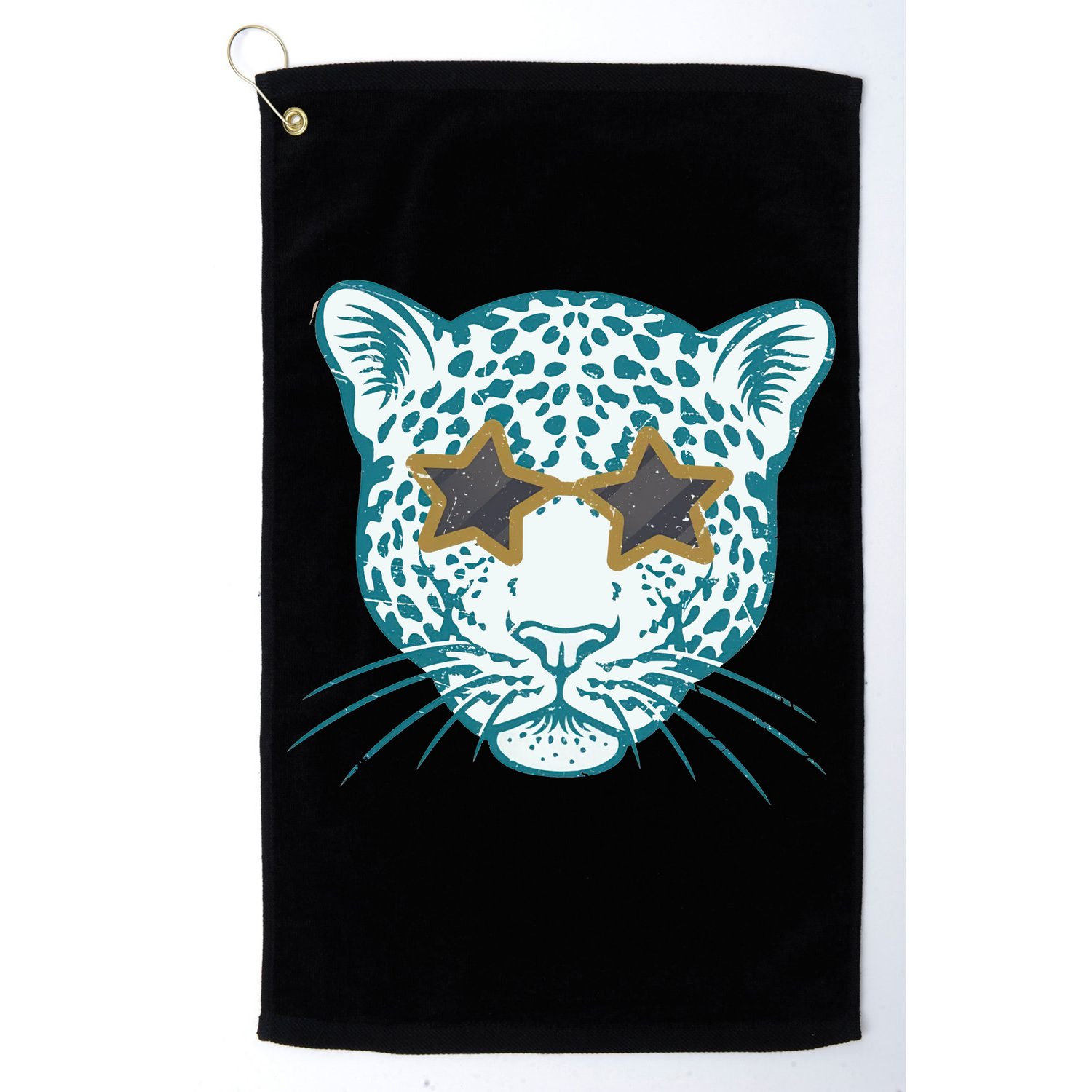 Football Jags Leopard Star Golf Towel