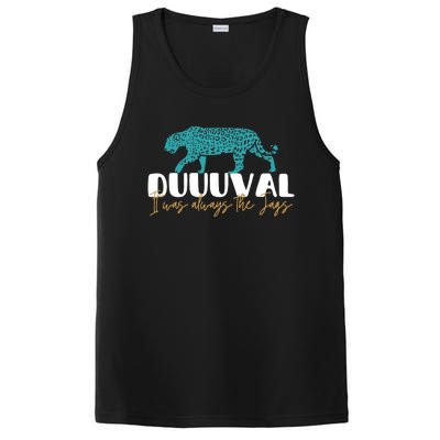 Jacksonville Football Jags Football Funny Leopard PosiCharge Competitor Tank