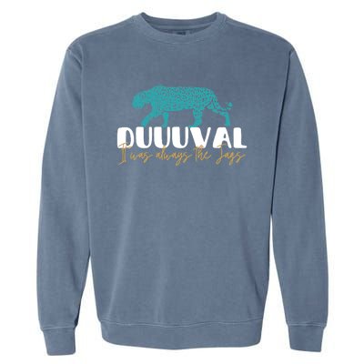 Jacksonville Football Jags Football Funny Leopard Garment-Dyed Sweatshirt