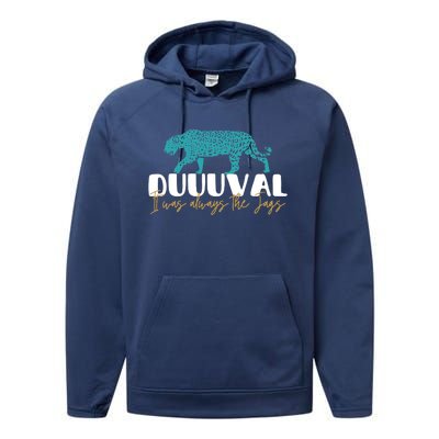 Jacksonville Football Jags Football Funny Leopard Performance Fleece Hoodie