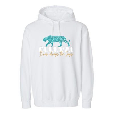 Jacksonville Football Jags Football Funny Leopard Garment-Dyed Fleece Hoodie