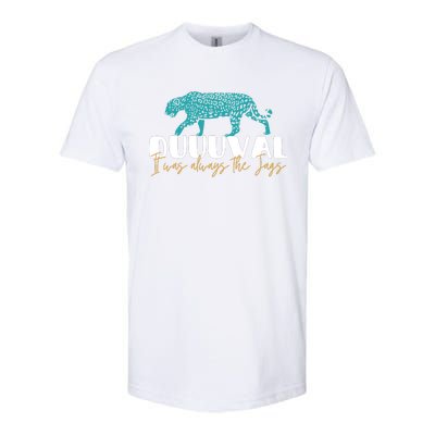 Jacksonville Football Jags Football Funny Leopard Softstyle® CVC T-Shirt