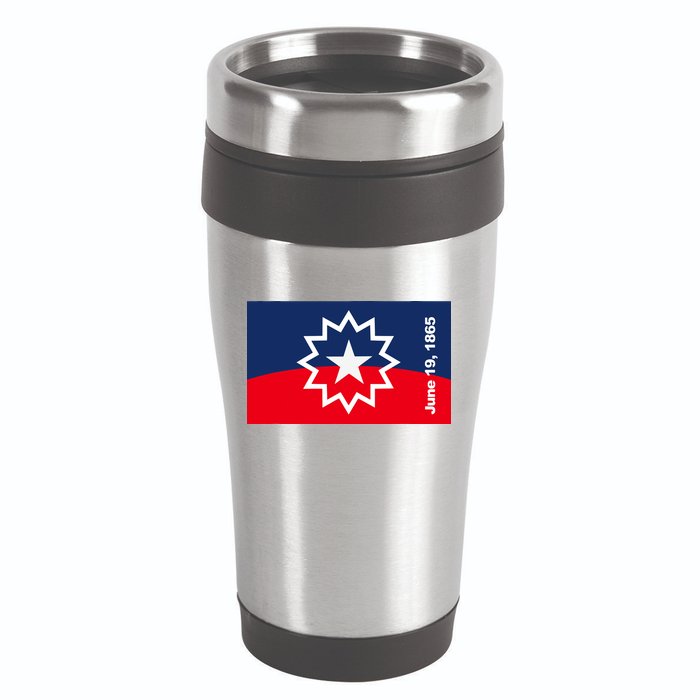 Juneteenth Flag 16oz Travel Tumbler