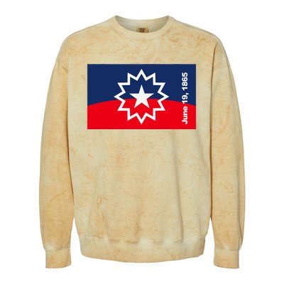 Juneteenth Flag Colorblast Crewneck Sweatshirt