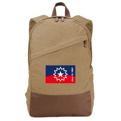 Juneteenth Flag Cotton Canvas Backpack