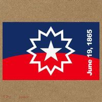 Juneteenth Flag Cotton Canvas Backpack