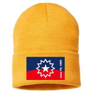 Juneteenth Flag Sustainable Knit Beanie