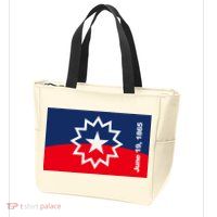 Juneteenth Flag Zip Tote Bag