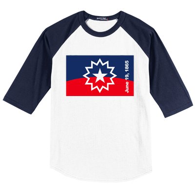 Juneteenth Flag Baseball Sleeve Shirt