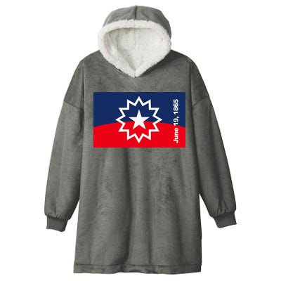 Juneteenth Flag Hooded Wearable Blanket
