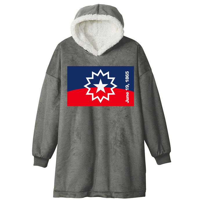 Juneteenth Flag Hooded Wearable Blanket