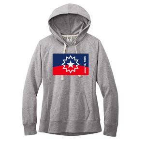 Juneteenth Flag Women's Fleece Hoodie