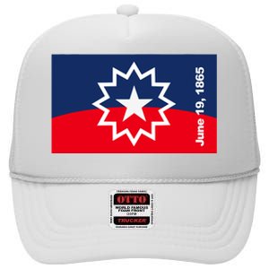 Juneteenth Flag High Crown Mesh Back Trucker Hat