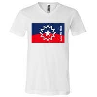 Juneteenth Flag V-Neck T-Shirt