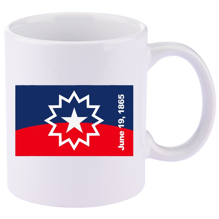 Juneteenth Flag 11oz C Handle Ceramic Mug