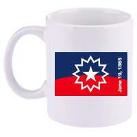 Juneteenth Flag 11oz C Handle Ceramic Mug