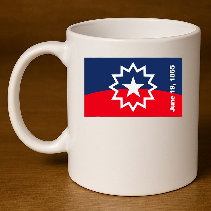 Juneteenth Flag 11oz C Handle Ceramic Mug