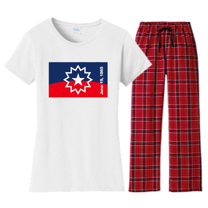 Juneteenth Flag Women's Flannel Pajama Set