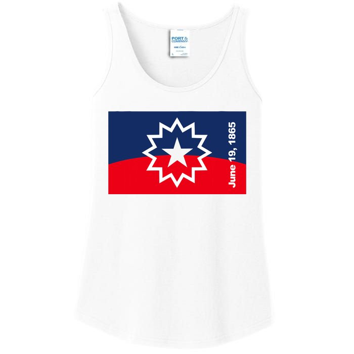 Juneteenth Flag Ladies Essential Tank