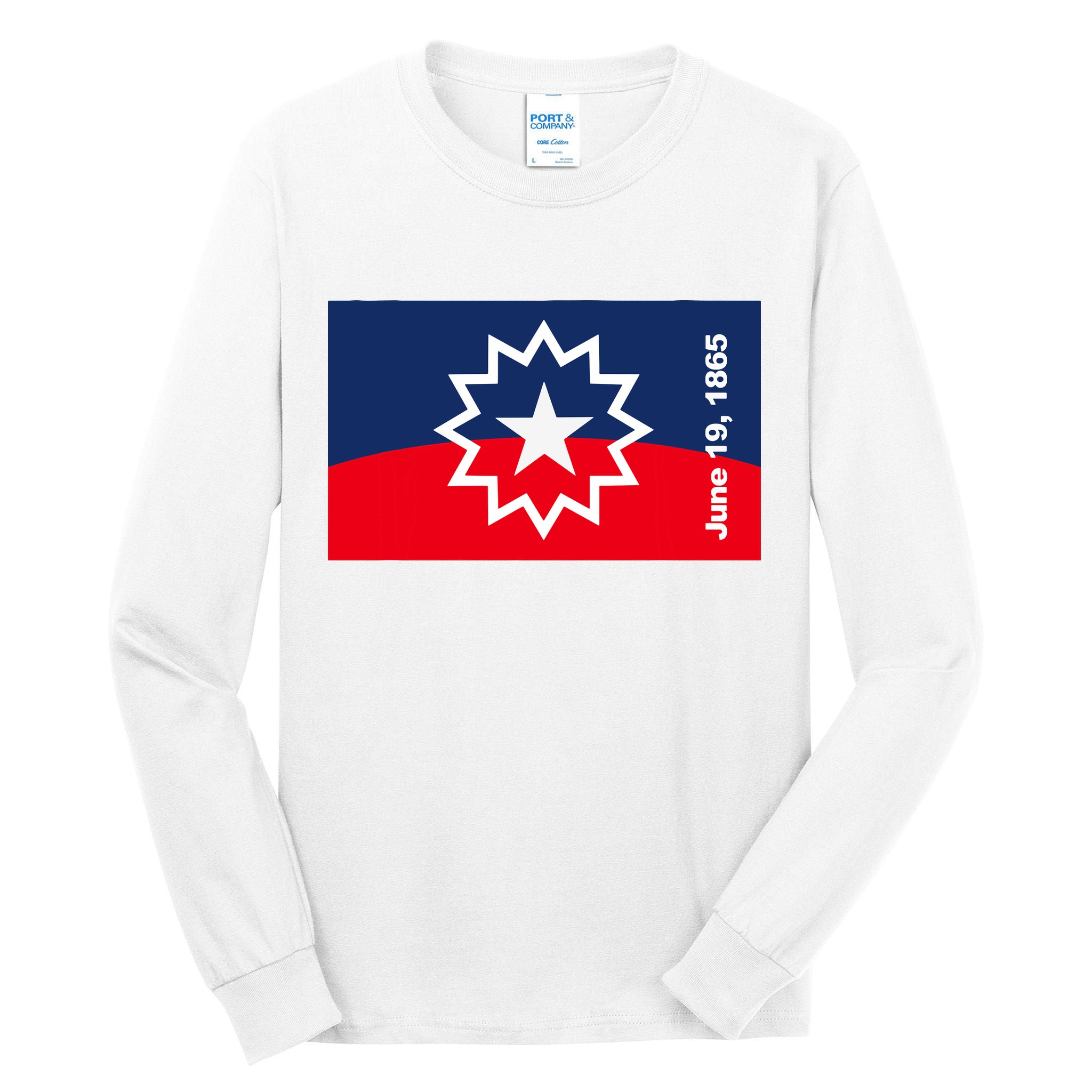 Juneteenth Flag Tall Long Sleeve T-Shirt