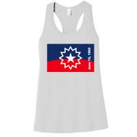 Juneteenth Flag Women's Racerback Tank