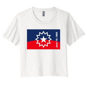 Juneteenth Flag Women's Crop Top Tee