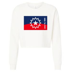 Juneteenth Flag Cropped Pullover Crew