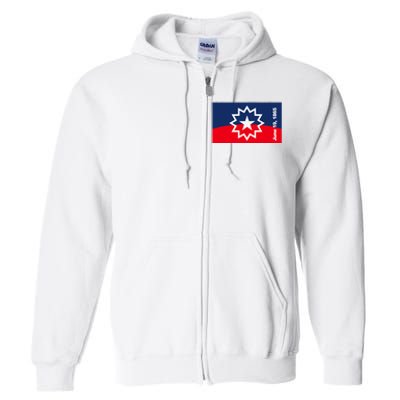 Juneteenth Flag Full Zip Hoodie