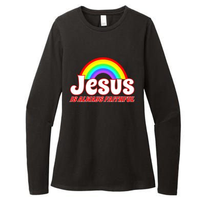 Jesus Faithful Womens CVC Long Sleeve Shirt