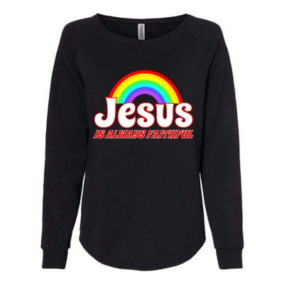 Jesus Faithful Womens California Wash Sweatshirt