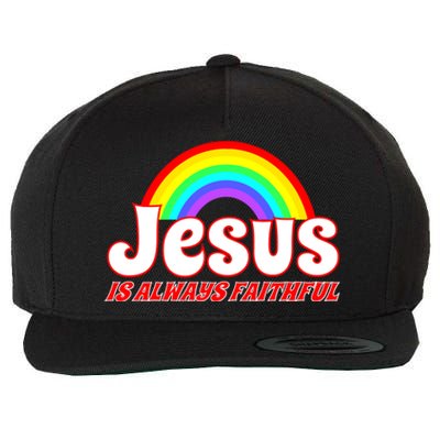 Jesus Faithful Wool Snapback Cap