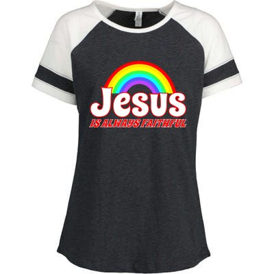 Jesus Faithful Enza Ladies Jersey Colorblock Tee