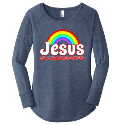 Jesus Faithful Women's Perfect Tri Tunic Long Sleeve Shirt