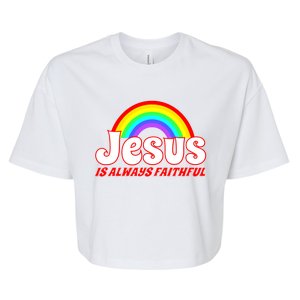 Jesus Faithful Bella+Canvas Jersey Crop Tee