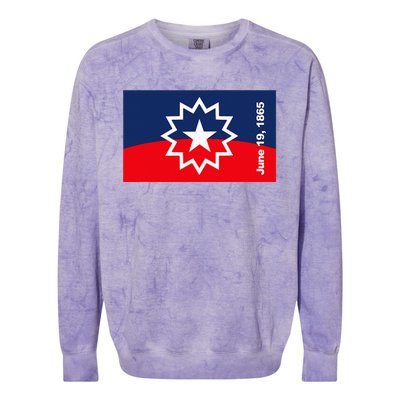 Juneteenth Flag Colorblast Crewneck Sweatshirt