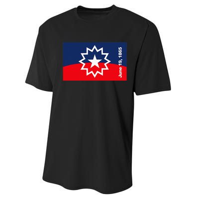 Juneteenth Flag Performance Sprint T-Shirt