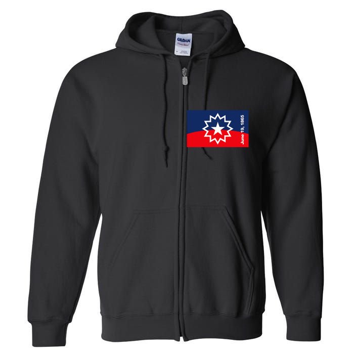 Juneteenth Flag Full Zip Hoodie