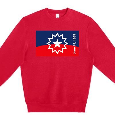 Juneteenth Flag Premium Crewneck Sweatshirt