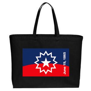 Juneteenth Flag Cotton Canvas Jumbo Tote